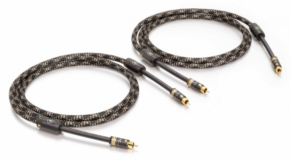 Bild 1 von Chinchkabel Viablue NF-S1 T8 Cinch Paar  / (Länge) 0,50 Meter Black