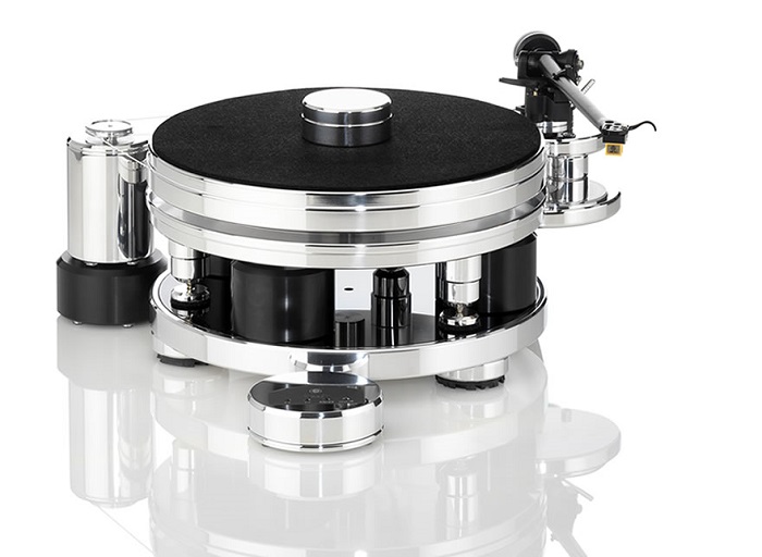 Bild 1 von Plattenspieler Acoustic Solid 111 Metall  / (Ausführung) mit Tonabnehmer AT 520 EB und Erweiterung