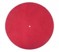 Bild 1 von Plattentellerauflage Leder  / (Farbe) rot