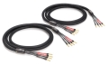 Lautsprecherkabel Viablue SC-4 Bi-Wire crimped  / (Länge) 150 cm schwarz