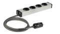 Golkabel Netzleiste Executive Superline Rhodium MK II 4-fach