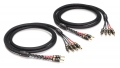 Lautsprecherkabel Viablue SC-4 Bi-Wire T8  / (Länge) 150 cm schwarz